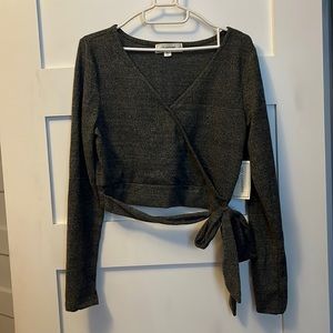 Faux Wrap Crop Top